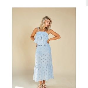 super cute light preppy blue top